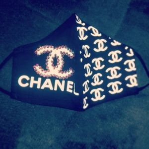 Rhinestone designer mask